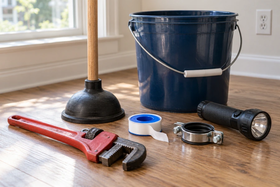 Emergency plumbing kit