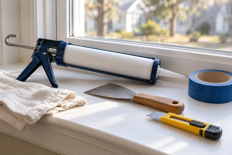 Tools needed to reseal a window